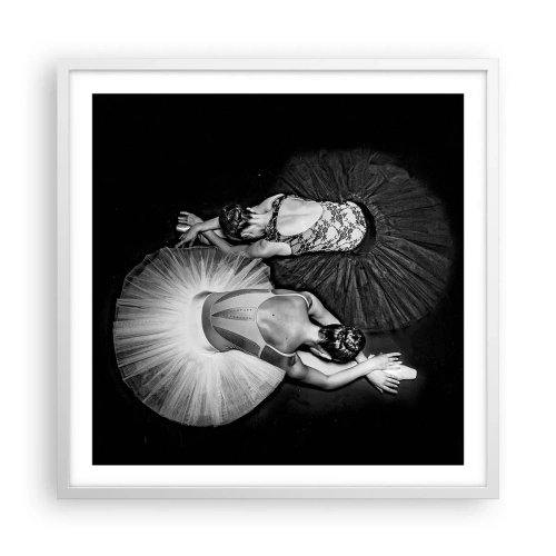 Plagát v bielom ráme - Jin a jang – ideálna rovnováha - 60x60 cm