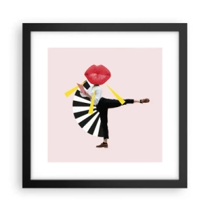 Plagát v čiernom ráme - Surrealistický pop-art - 30x30 cm
