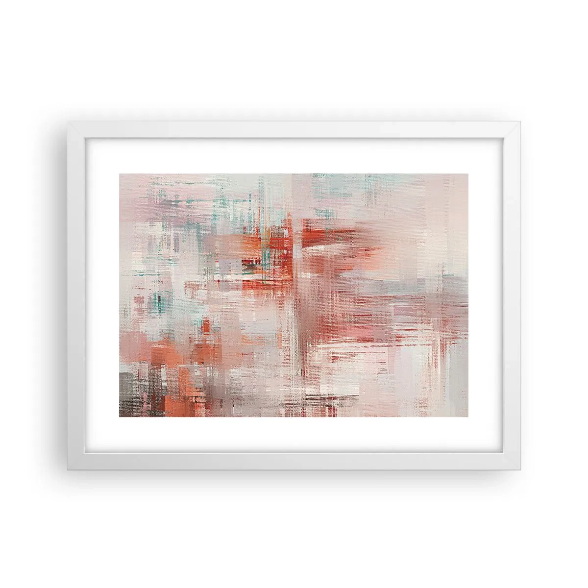 Plagát v bielom ráme - Zahmlené. Ale ružové - 40x30 cm