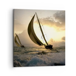 Obraz na plátne - S vetrom a proti vetru - 70x70 cm