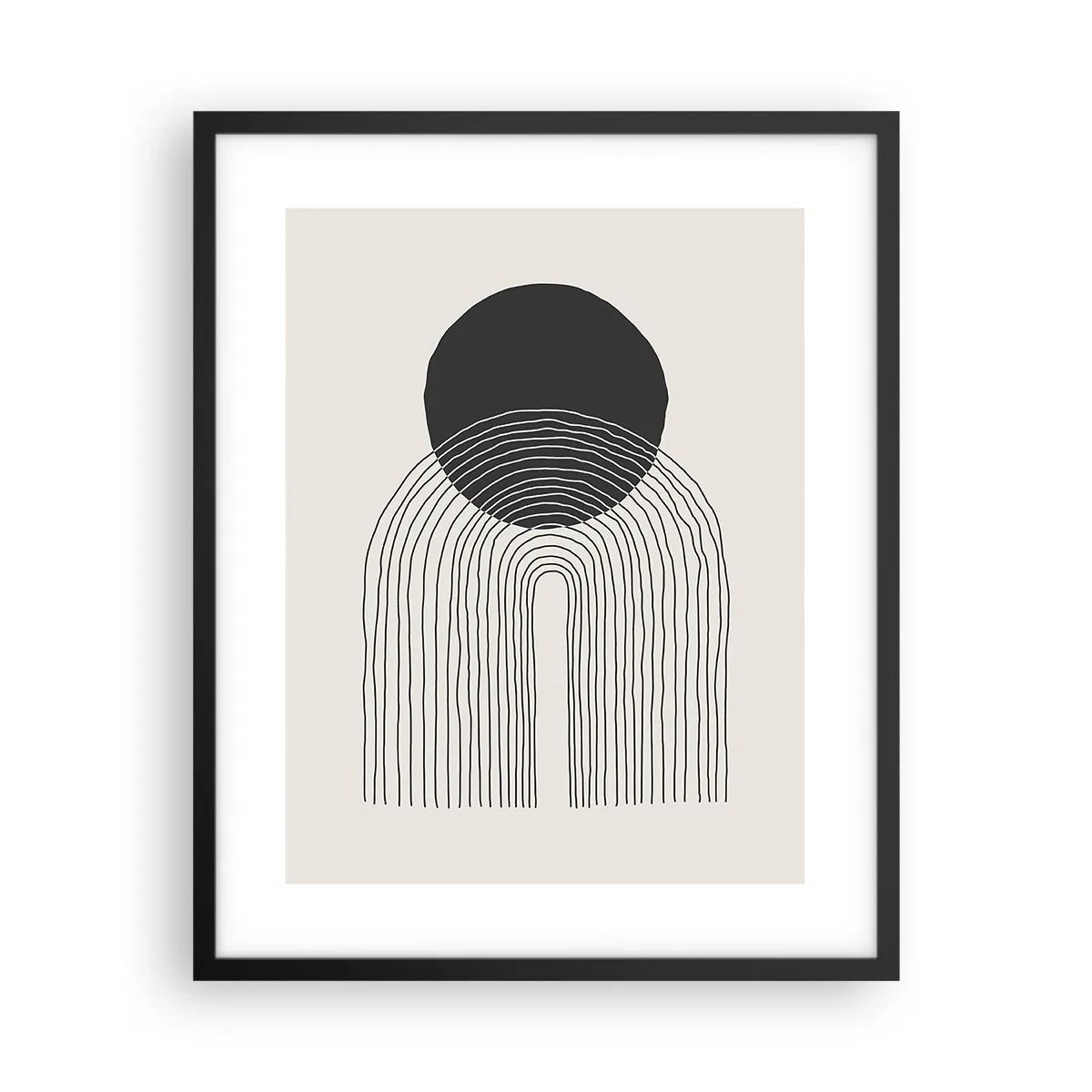 Plagát v čiernom ráme - Chvenie a istota - 40x50 cm