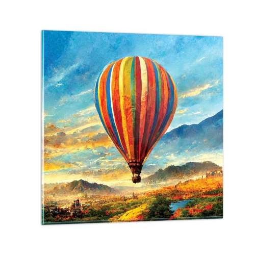 Obraz na skle - V tichu je toho vidieť viac - 50x50 cm