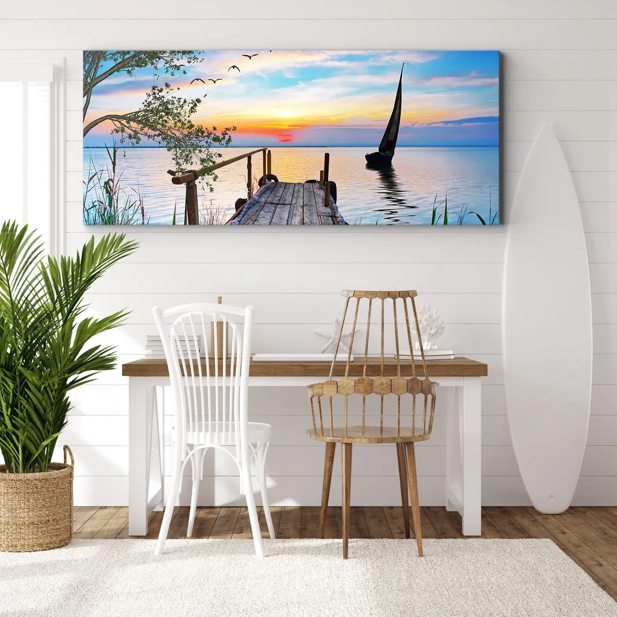 Obraz na plátne - Dobrý večer - 100x40 cm