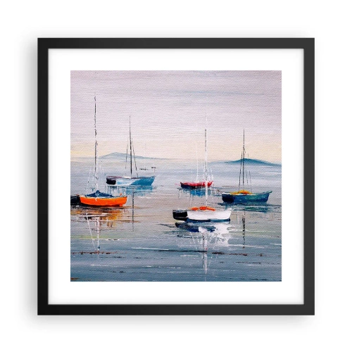 Plagát v čiernom ráme - Zaslúžený odpočinok - 40x40 cm