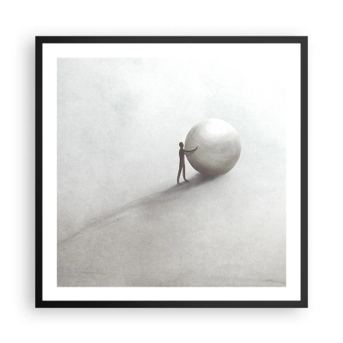 Plagát v čiernom ráme - Hra života - 60x60 cm
