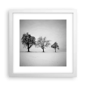 Plagát v bielom ráme - O čom sníva? - 30x30 cm