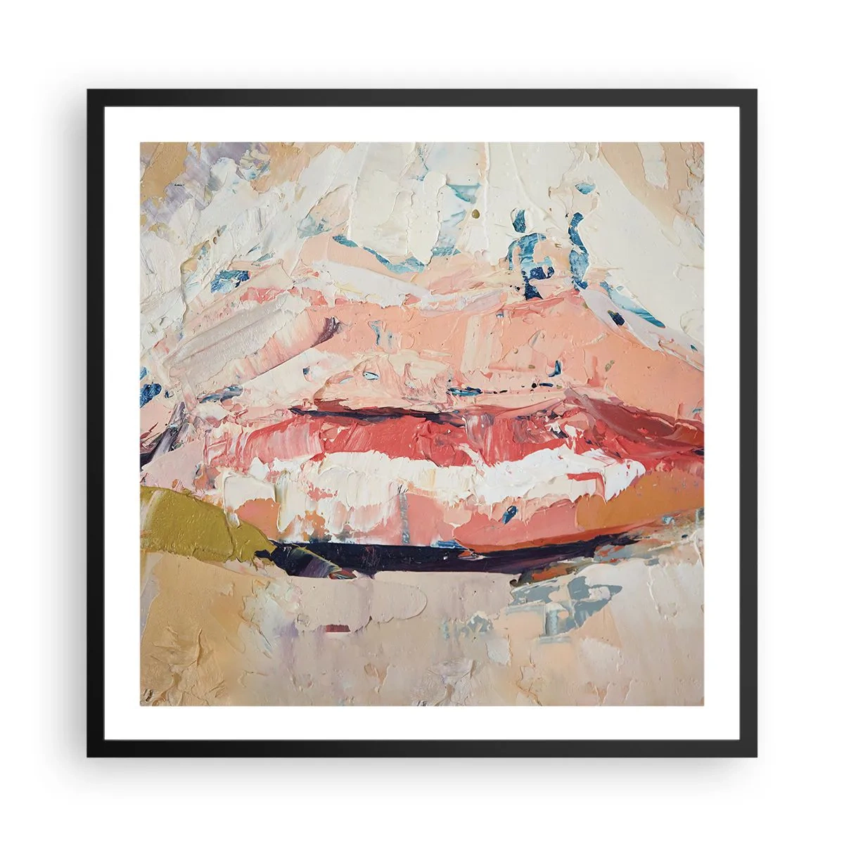 Plagát v čiernom ráme - Prebúdza zmysly - 60x60 cm