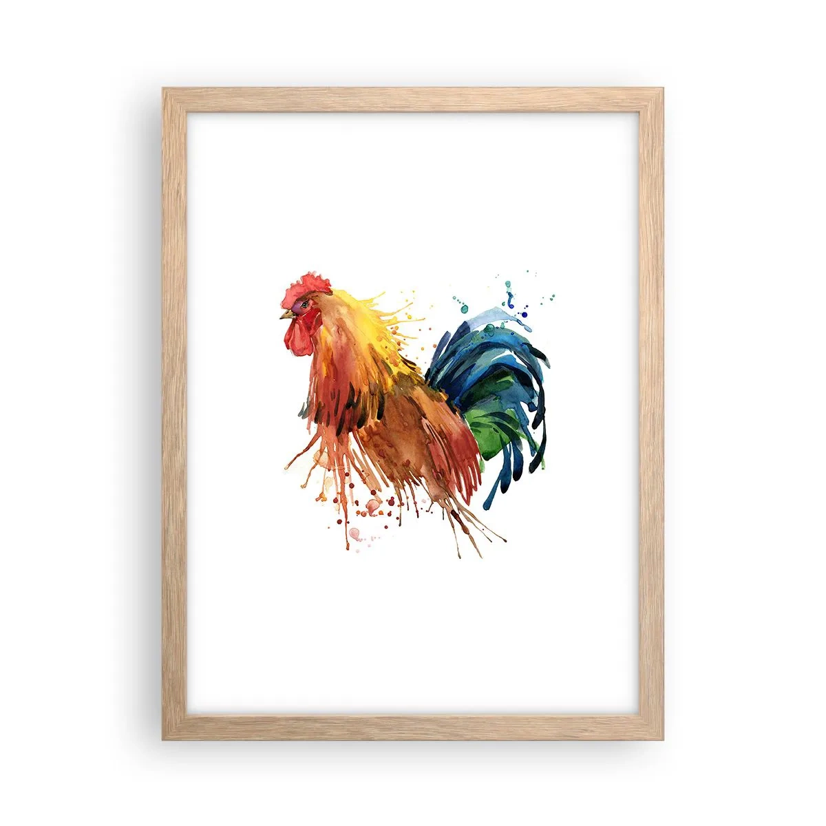 Plagát v ráme zo svetlého duba - Kráľovský šat, kráľovská pýcha - 30x40 cm