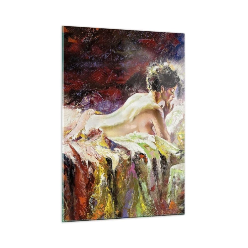 Obraz na skle - Zamyslená Venuša - 50x70 cm