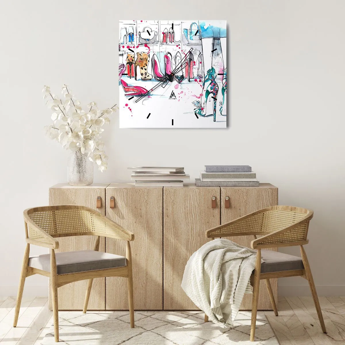 Nástenné hodiny - Sezame, otvor sa - 30x30 cm