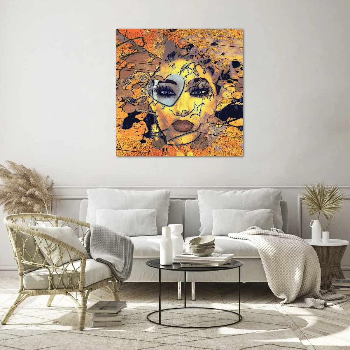 Obraz na skle - Slnečná krása - 50x50 cm