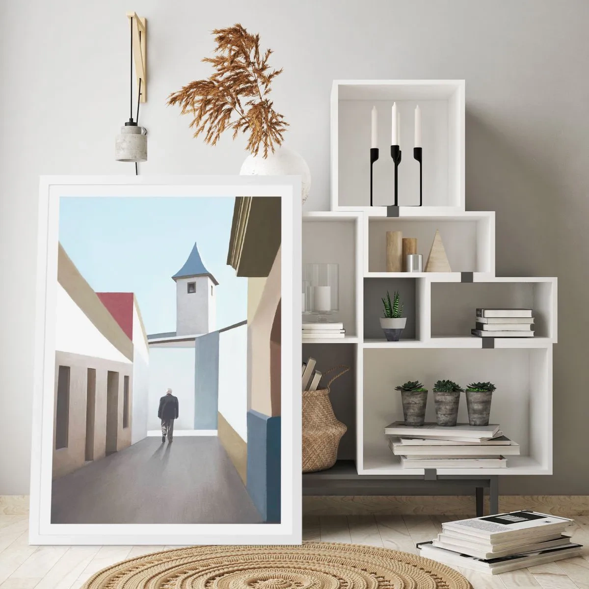 Plagát v bielom ráme - Slnečná prechádzka - 70x100 cm