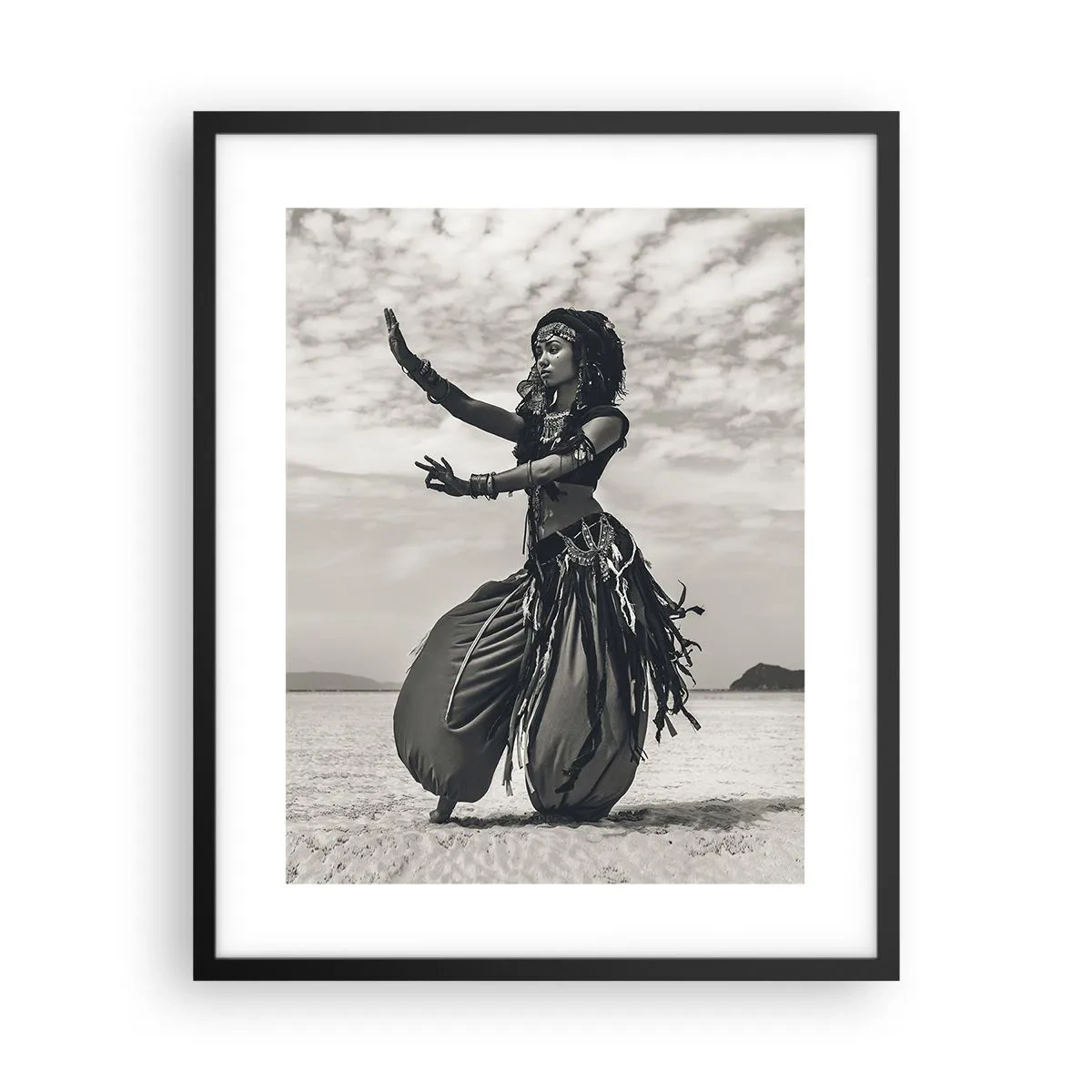 Plagát v čiernom ráme - Tanec južných ostrovov - 40x50 cm