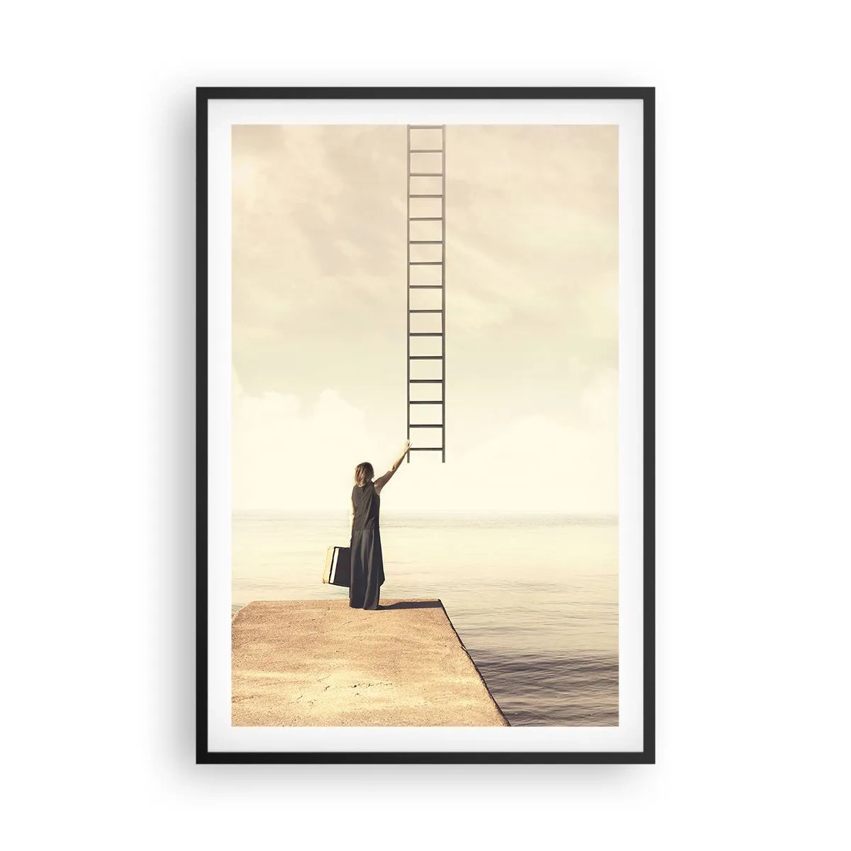 Plagát v čiernom ráme - Magická cesta - 61x91 cm