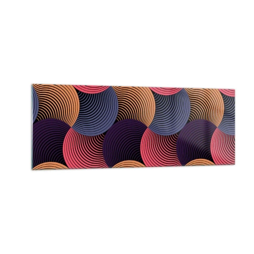 Obraz na skle - V kruhovom rytme - 140x50 cm
