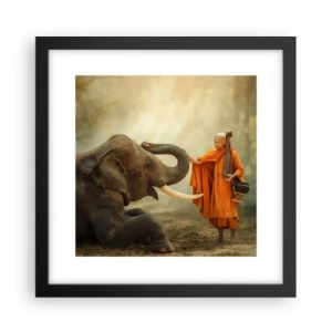 Plagát v čiernom ráme - Stretnutie na cestách - 30x30 cm