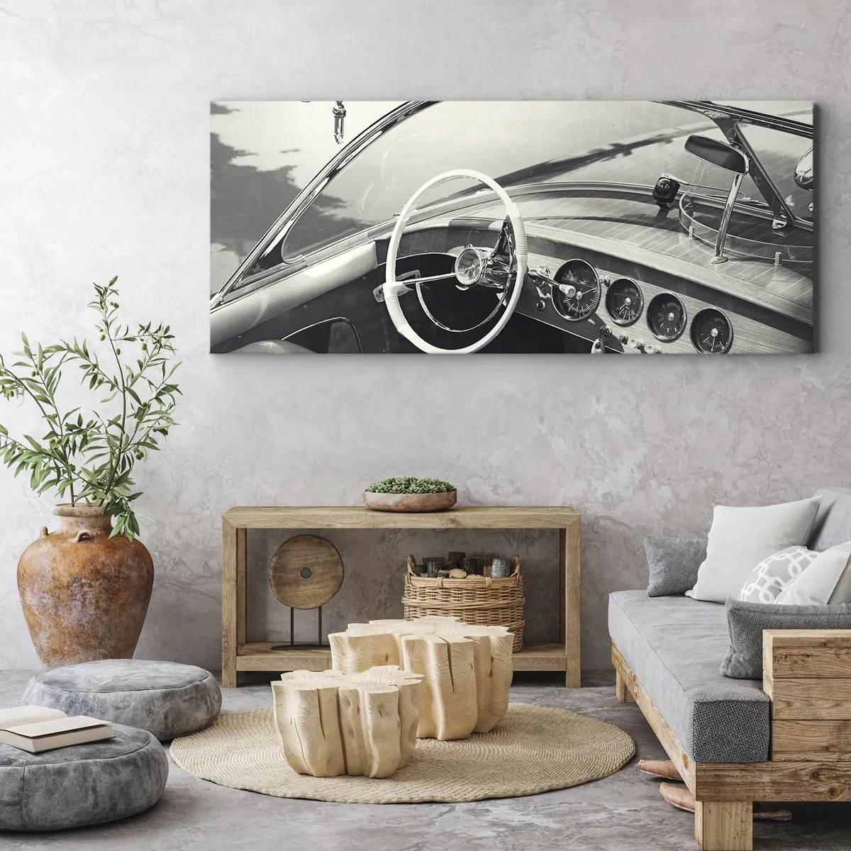 Obraz na plátne - Počasie pre bohatých - 100x40 cm