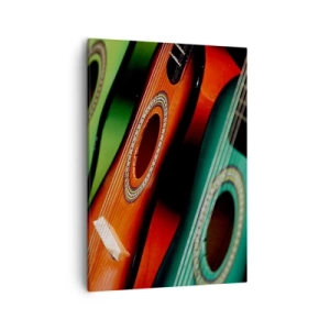Obraz na plátne - Gitara má veľa farieb - 50x70 cm