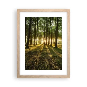 Plagát v ráme zo svetlého duba - Fotografie všetkých jarí - 30x40 cm