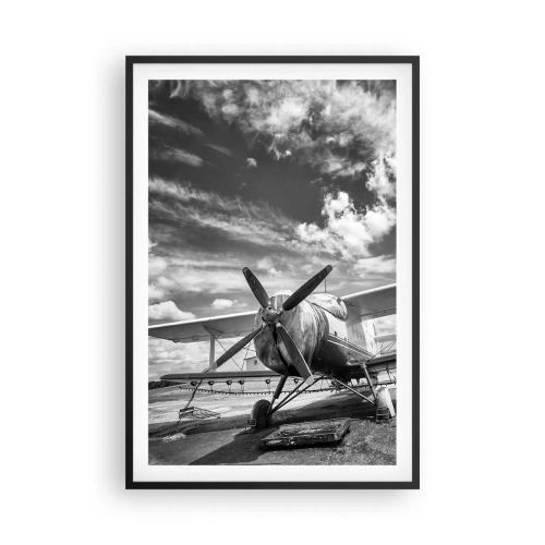 Plagát v čiernom ráme - Nemôžem sa toho dočkať! - 61x91 cm