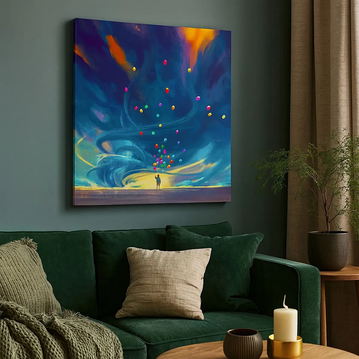 Obraz na plátne - Na modrý vietor - 30x30 cm