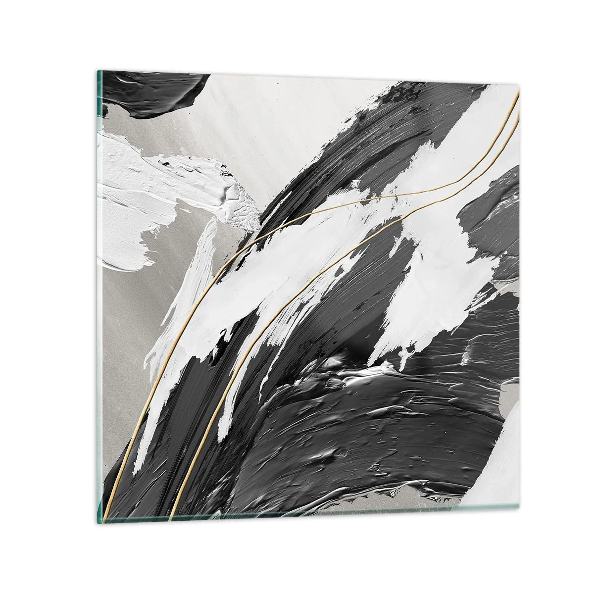 Obraz na skle - Veľkorysá abstrakcia - 40x40 cm