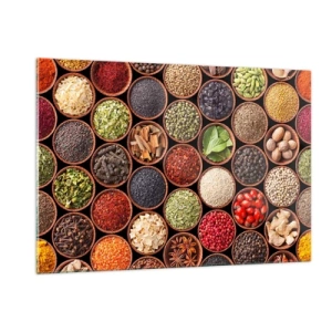 Obraz na skle - Všetky chute sveta - 120x80 cm