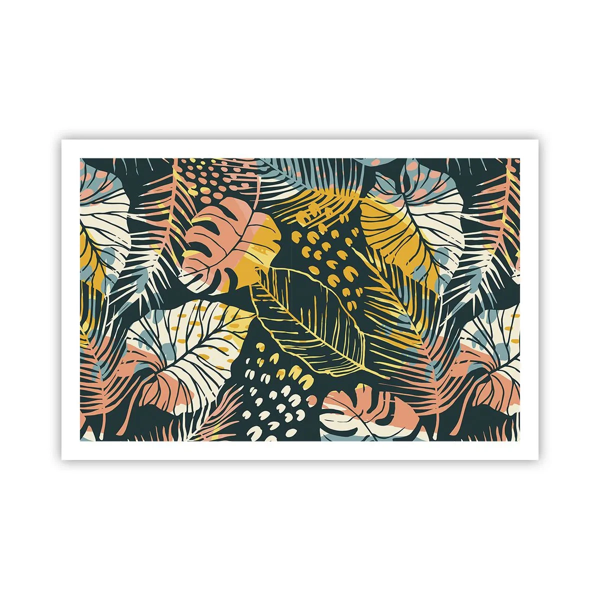 Plagát - Listová fantázia - 91x61 cm