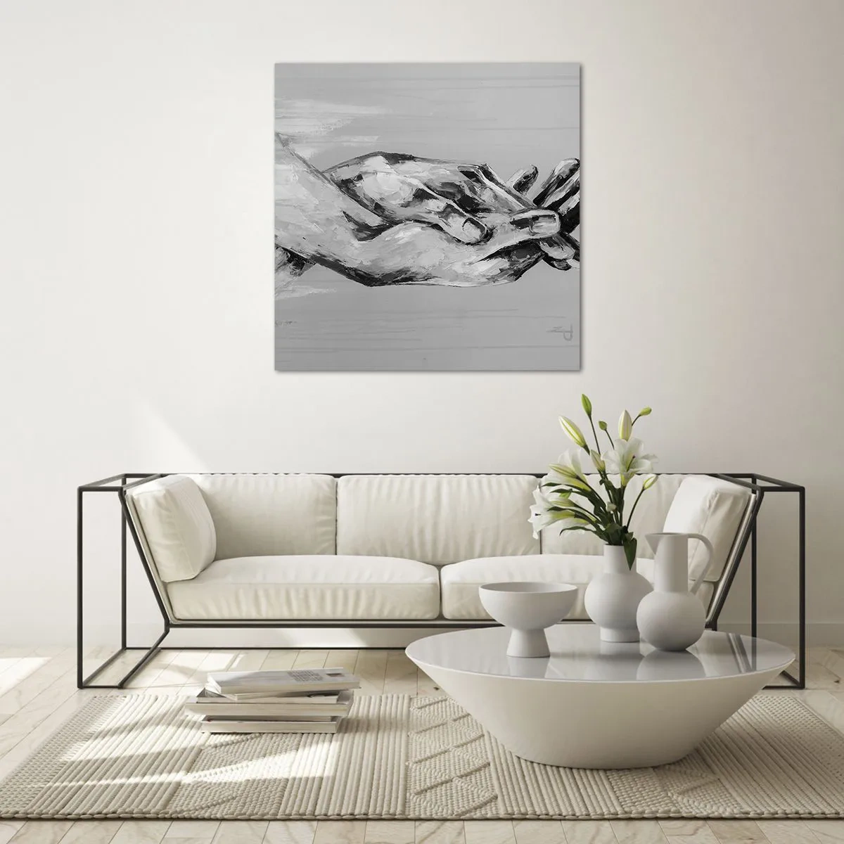 Obraz na skle - Začiatok… - 60x60 cm