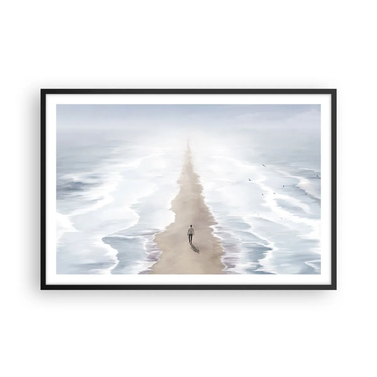 Plagát v čiernom ráme - Svetlá budúcnosť - 91x61 cm