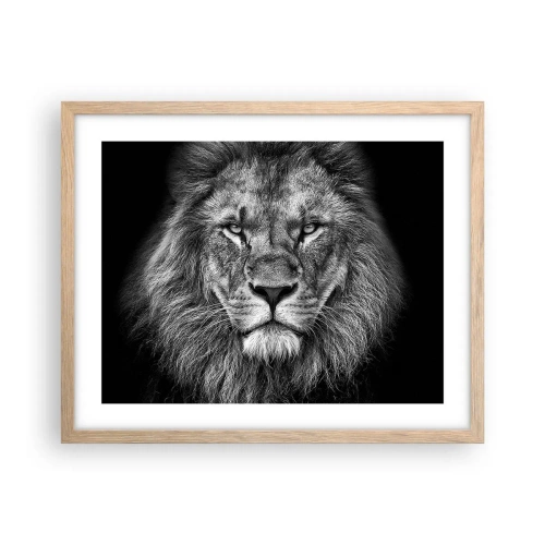 Plagát v ráme zo svetlého duba - V korunovačnom odeve - 50x40 cm