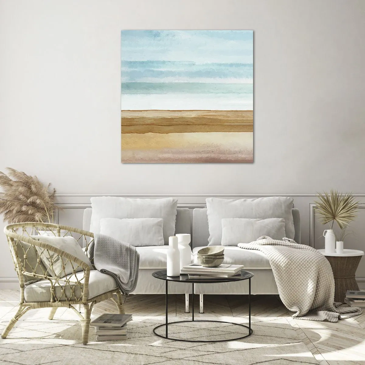 Obraz na skle - Utešenie - 60x60 cm