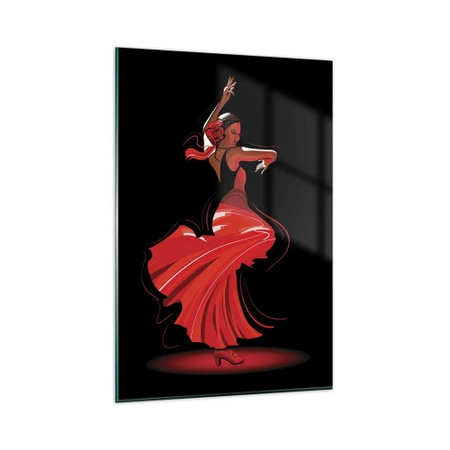 Obraz na skle - Horúca duša flamenco - 80x120 cm