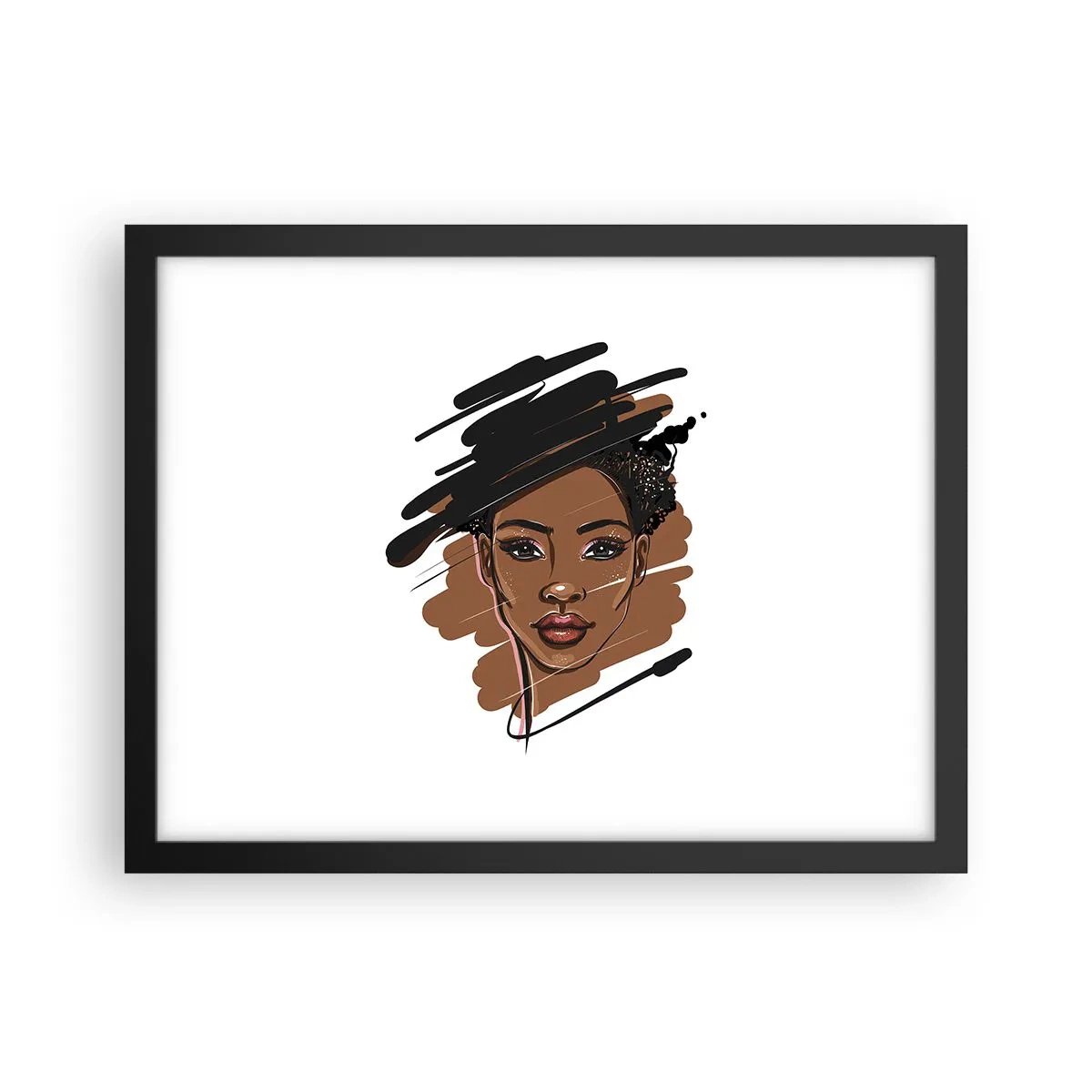 Plagát v čiernom ráme - Sladká ako čokoláda - 40x30 cm