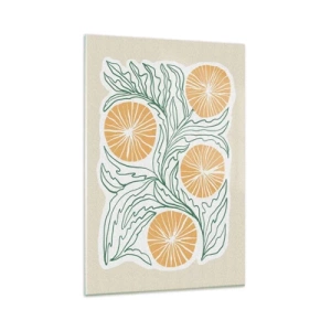 Obraz na skle - Etnicky s abstraktným nádychom - 80x120 cm