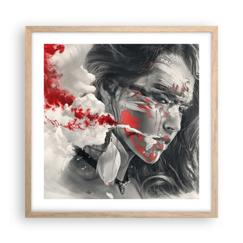 Plagát v ráme zo svetlého duba - V škárach absurdity - 50x50 cm