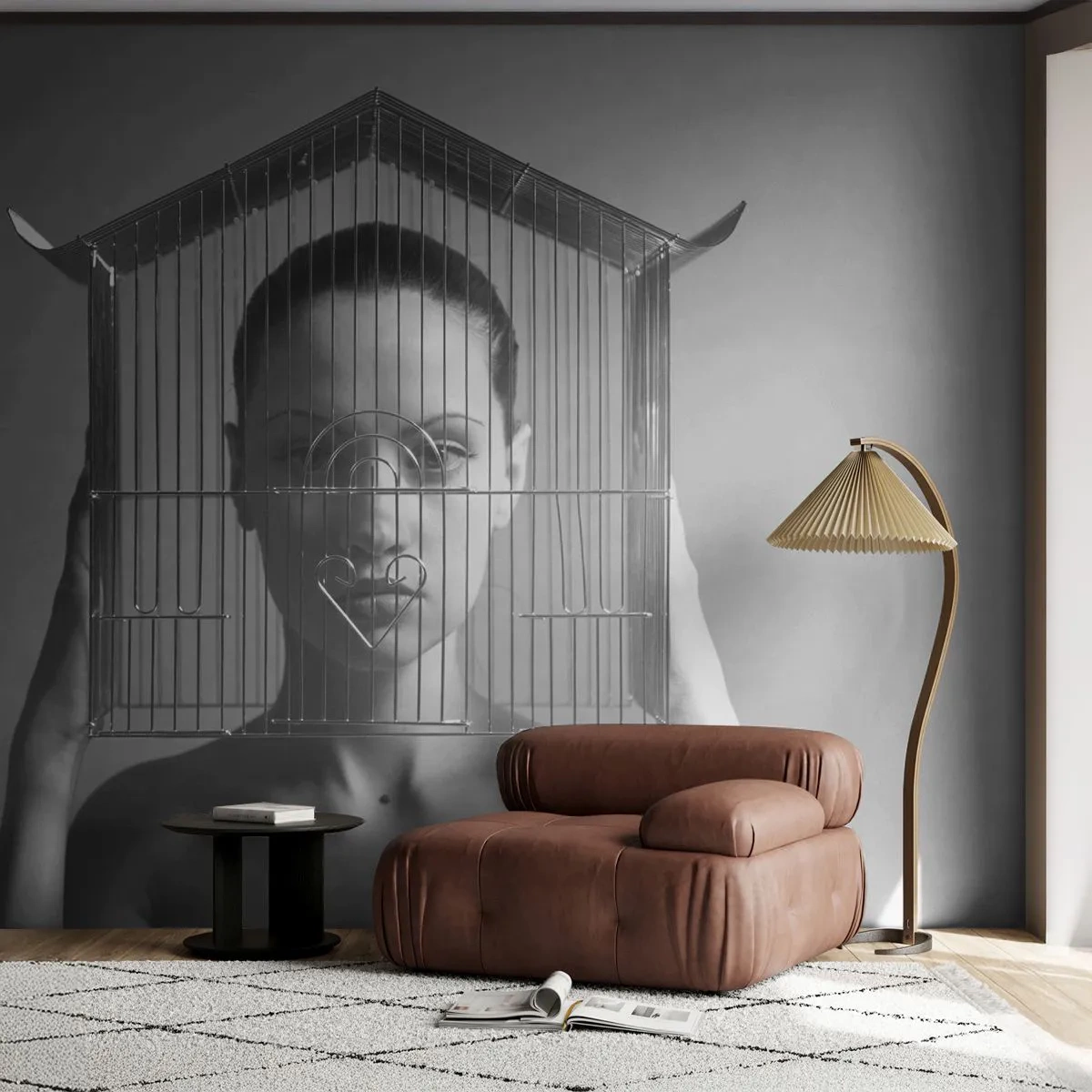 Fototapeta Standard Eco - Tak trochu surrealistický portrét - Žena, Kus, Model - 400x280 cm