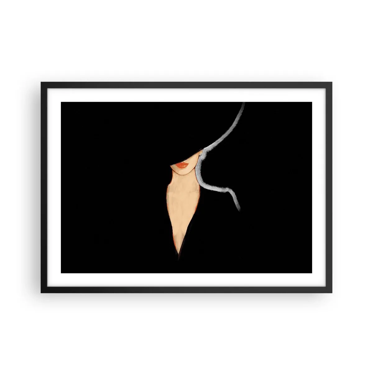 Plagát v čiernom ráme - Elegancia a štýl - 70x50 cm