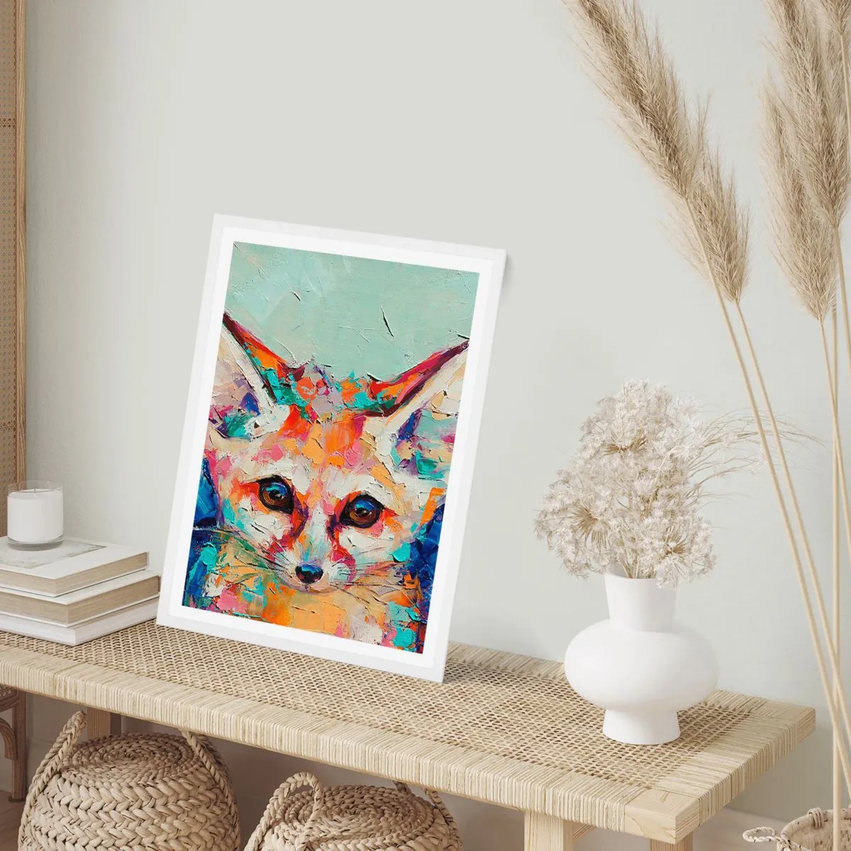 Plagát v bielom ráme - Ste na mňa pripravení? - 50x70 cm