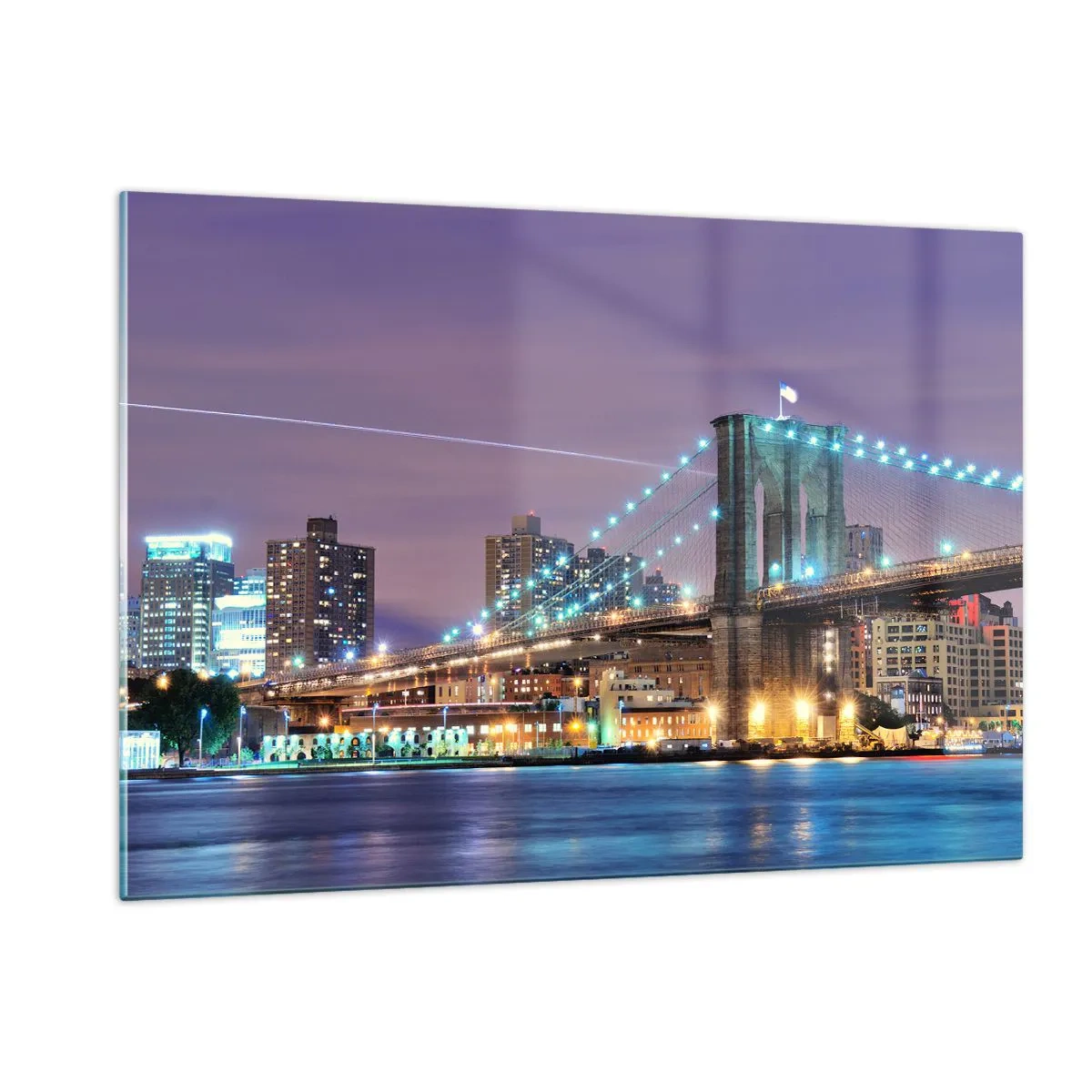 Obraz na skle - Po veľa rokov Brooklynský most - 120x80 cm