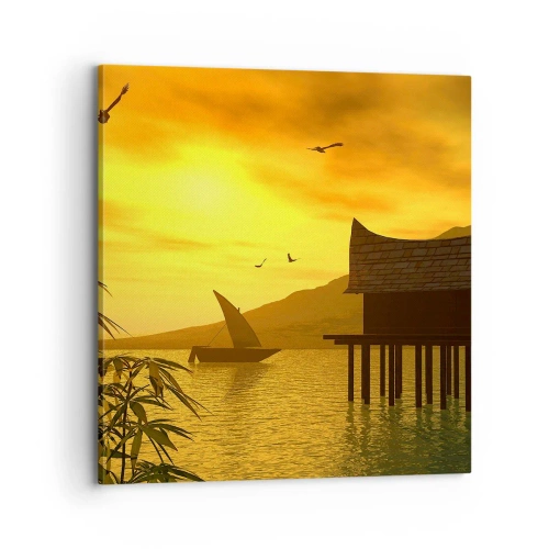 Obraz na plátne - Vytúžený pokoj - 70x70 cm