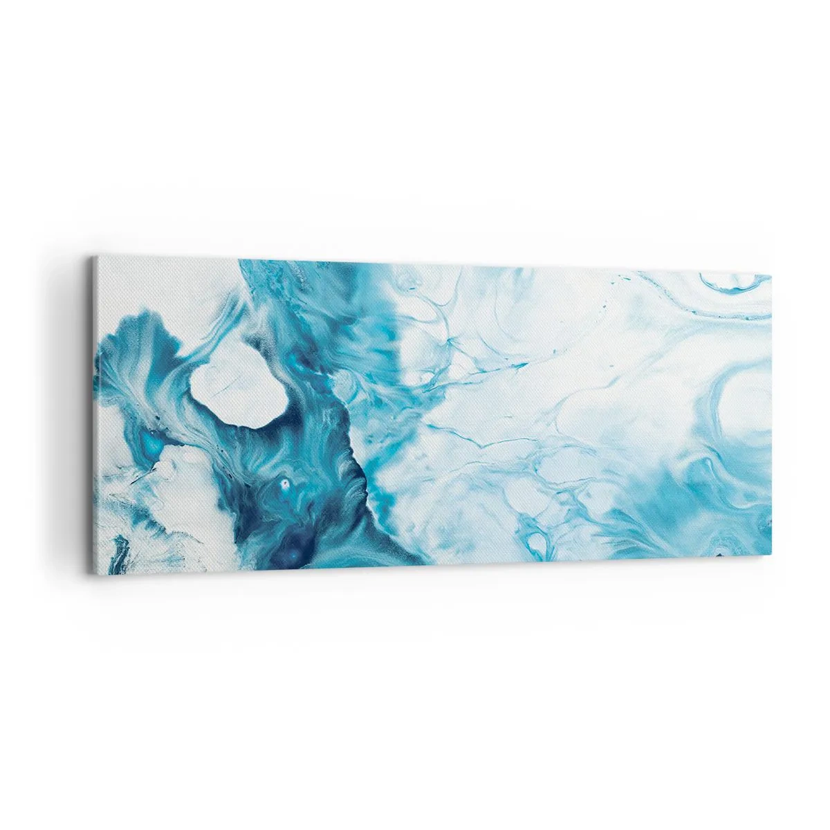 Obraz na plátne - Modrý koncert - 100x40 cm