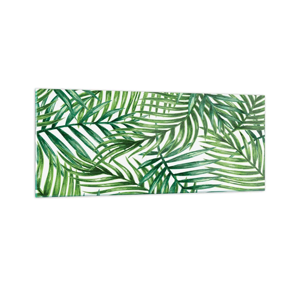 Obraz na skle - Pod zeleným baldachýnom - 100x40 cm
