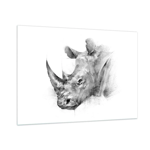 Obraz na skle - Africký portrét - 100x70 cm