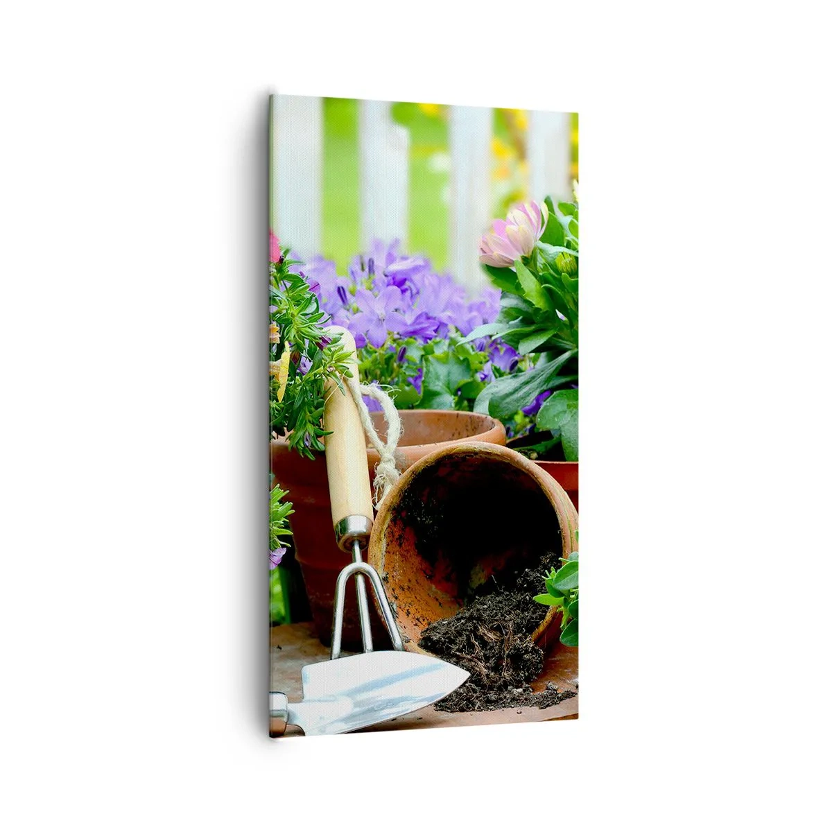 Obraz na plátne - Záhradka Žofky - 65x120 cm