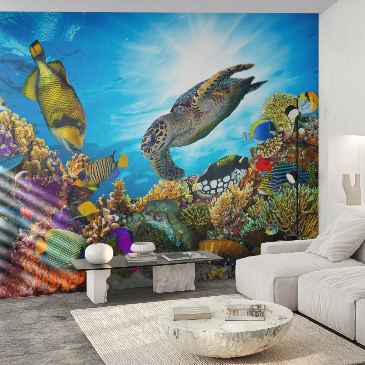 Fototapeta Premium Canvas - Koralová promenáda - koralový útes, More, Podmorský svet - 400x280 cm