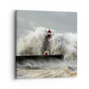 Obraz na plátne - Hnev oceánu - 30x30 cm