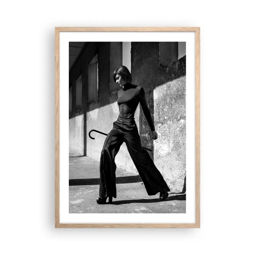 Plagát v ráme zo svetlého duba - Mestská elegancia - 50x70 cm