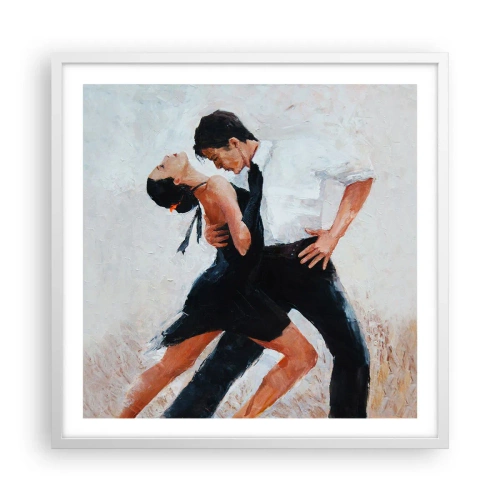 Plagát v bielom ráme - Tango mojich túžob a snov - 60x60 cm