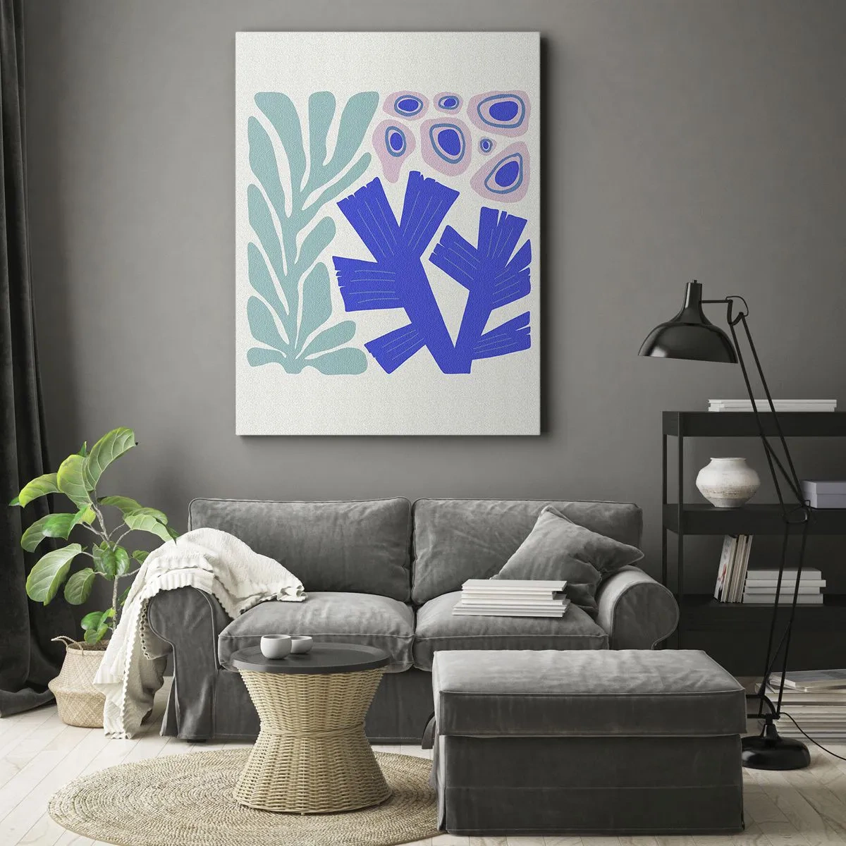 Obraz na plátne - Podvodná záhrada - 70x100 cm